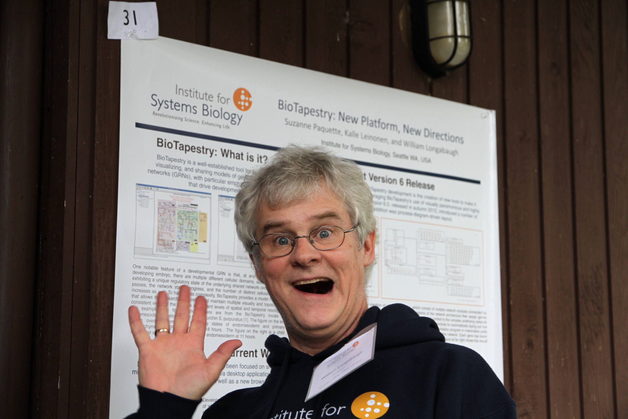 photo of sofware engineer waving