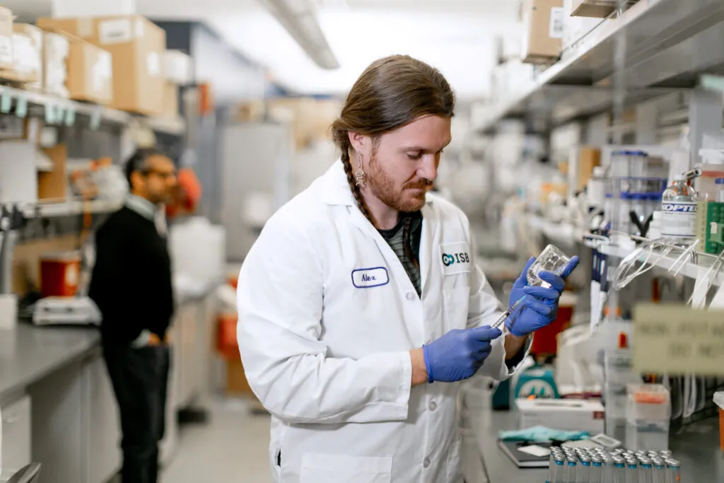 man working in a lab