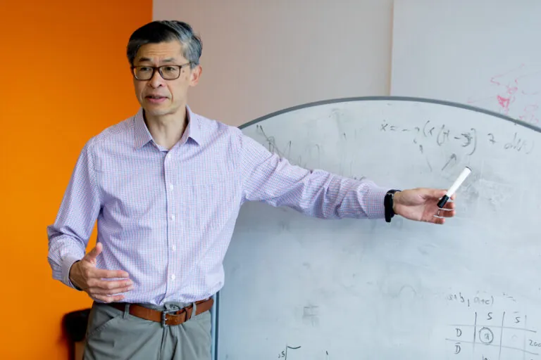man teaching