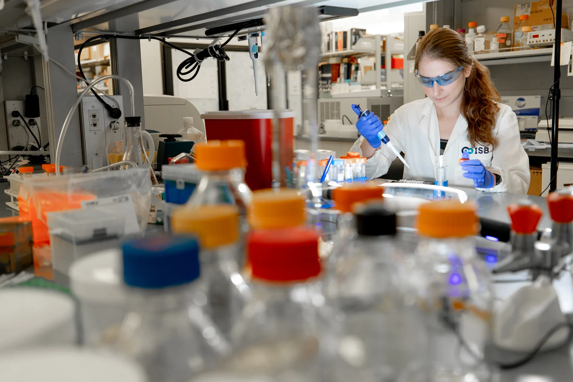 woman working in a lab