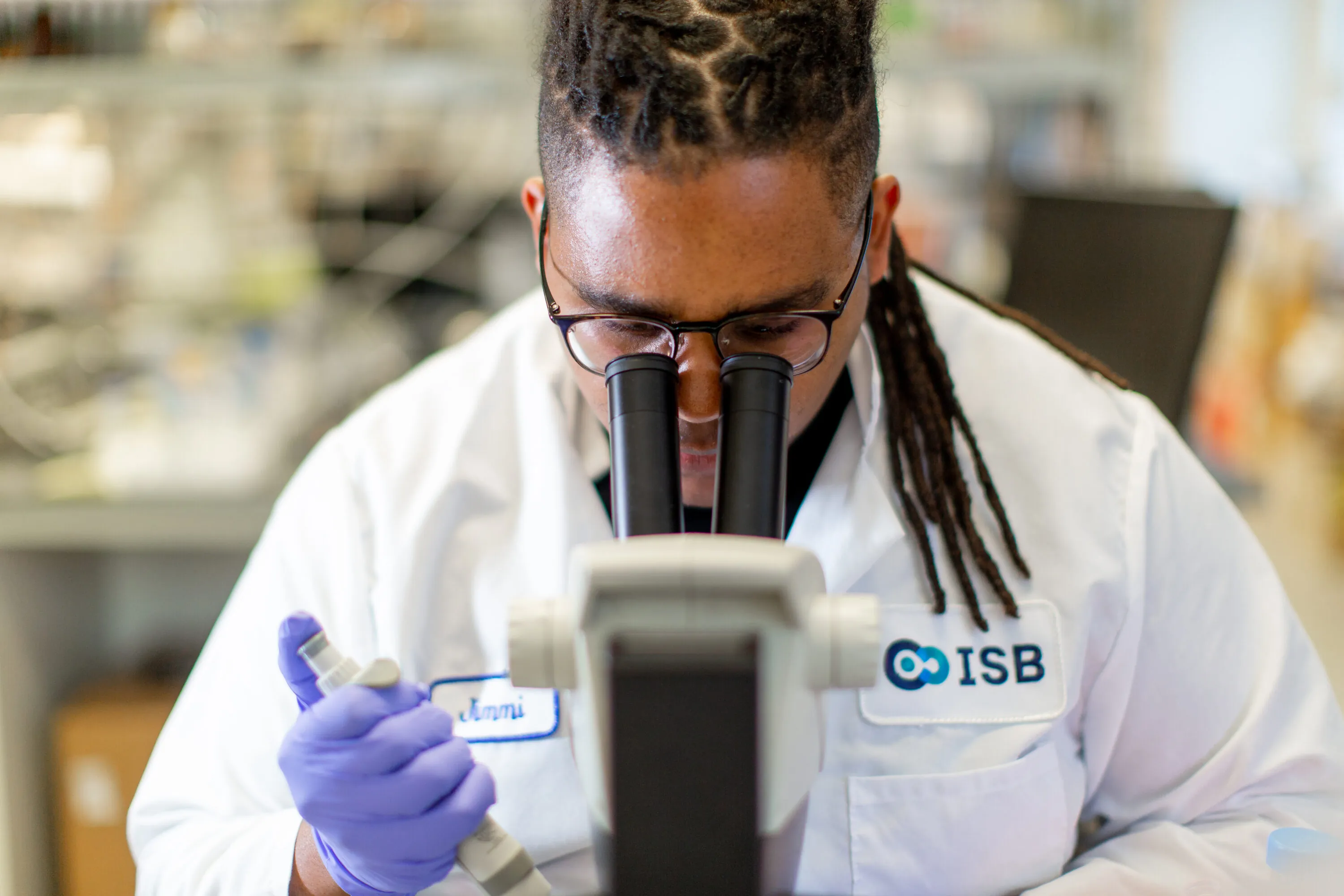man working in a lab
