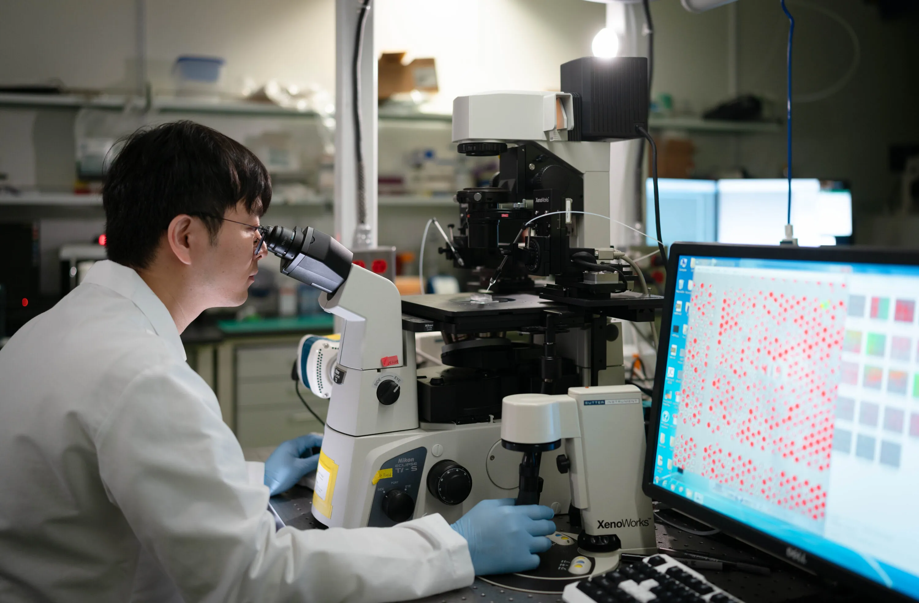 man working in a lab