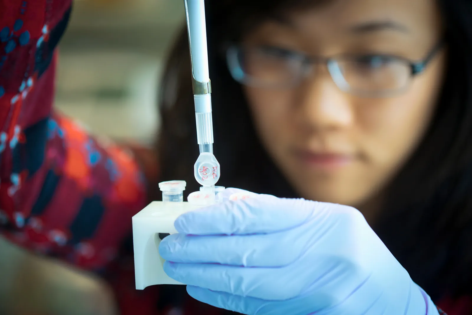 woman in a lab