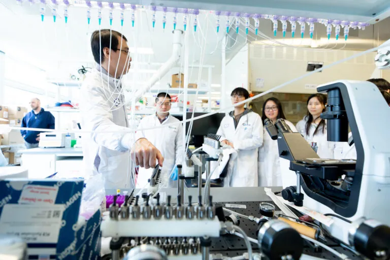 a man working in a lab