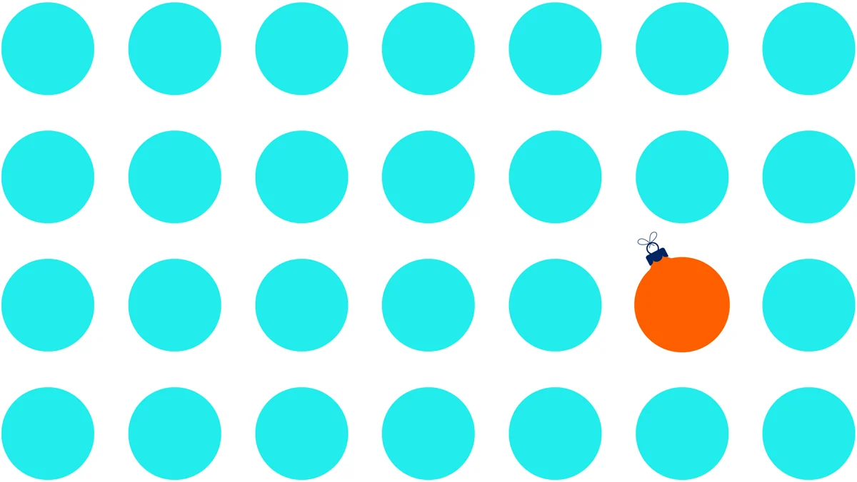 holiday ornament graphic