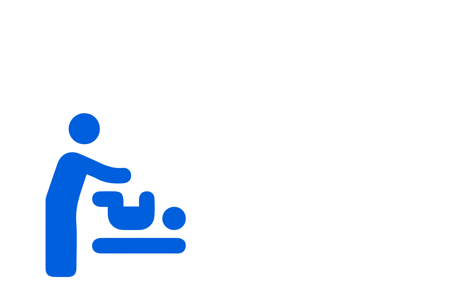 caretaker and baby icon