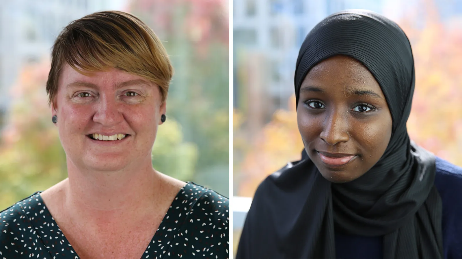 Sarah Clemente and Faduma Hussein